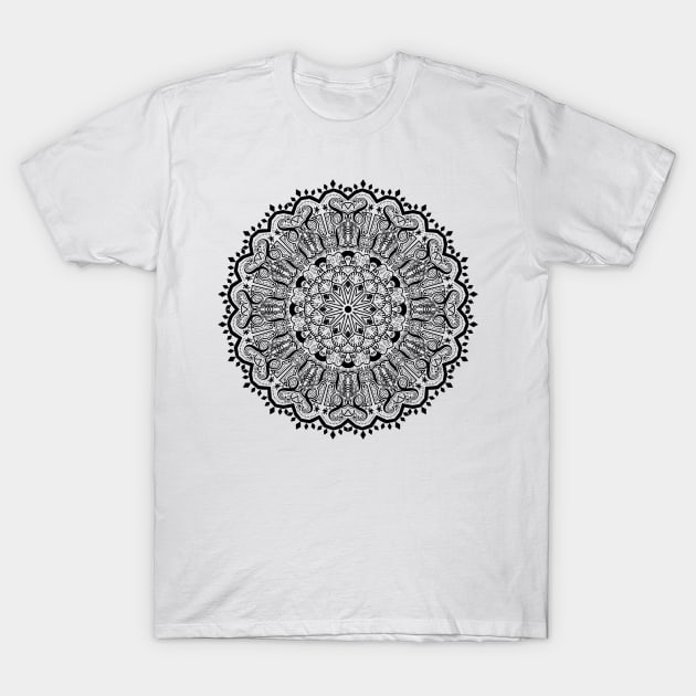 Mandala Design T-Shirt by Shelby Ly Designs